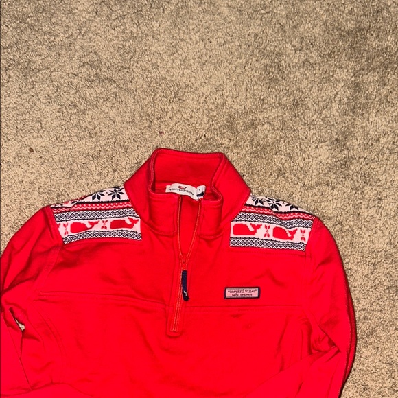 Vineyard Vines 1/4 quarter zip sweatshirt with sweater inset whale small s - Picture 16 of 17